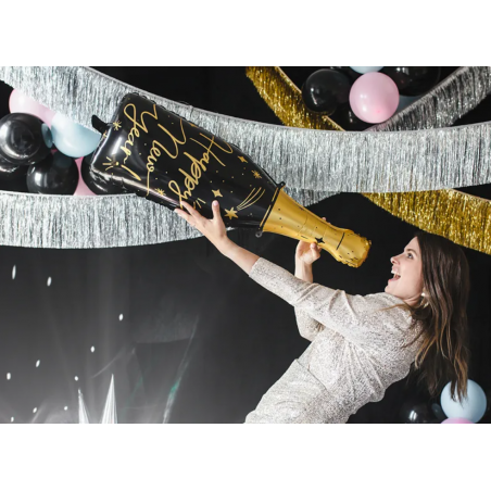 Balon foliowy Butelka SYLWESTER Happy New Year 39,5x98 cm