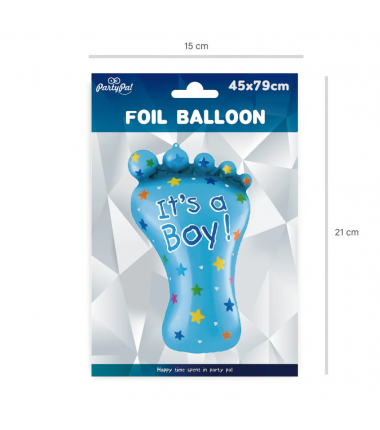 Balon foliowy Stópka It's a boy 45x79cm