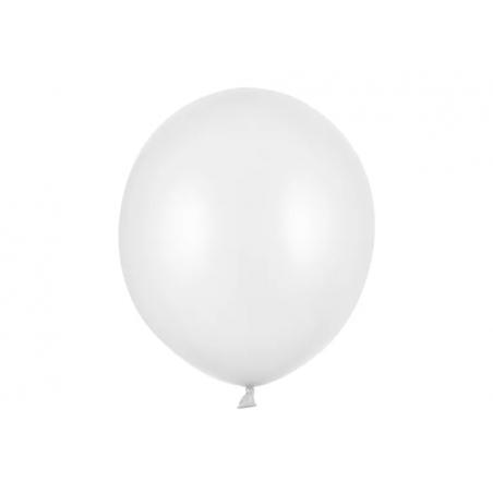 Balon metaliczny Strong 43 cm biały Metalic Pure White - 1 sztuka