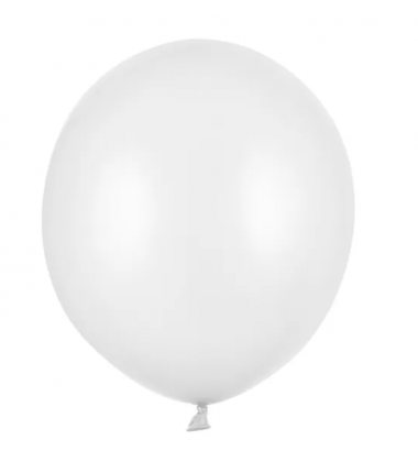 Balon metaliczny Strong 43 cm biały Metalic Pure White - 1 sztuka