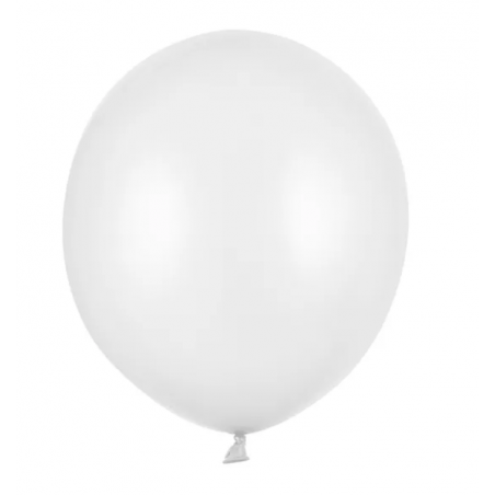 Balon metaliczny Strong 43 cm biały Metalic Pure White - 1 sztuka