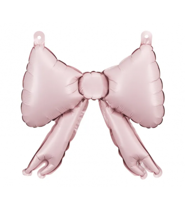 Balony foliowe do girland Kokardy 25,5 x 25 cm pudrowy róż - 5 sztuk