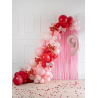 Balony foliowe do girland Kokardy 25,5 x 25 cm pudrowy róż - 5 sztuk