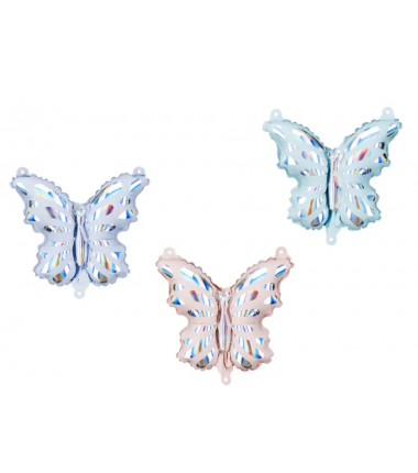 Balony foliowe do girland Motyle 19x23 cm - 3 sztuki