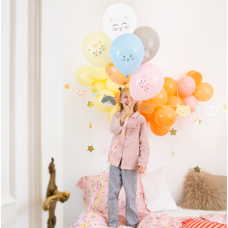 Balony Kotki 30 cm - 6 sztuk