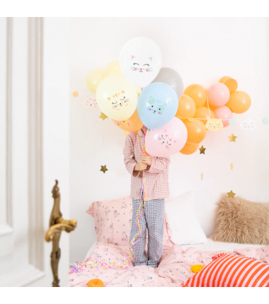 Balony Kotki 30 cm - 6 sztuk
