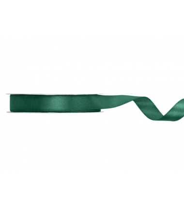 Wstążka satynowa - tasiemka satynowa butelkowa zieleń 12 mm - Party Deco