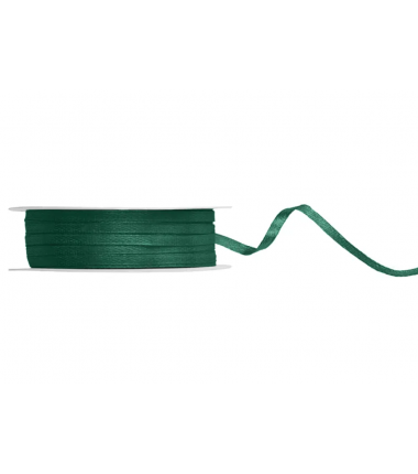 Wstążka satynowa - tasiemka satynowa butelkowa zieleń 3 mm - Party Deco