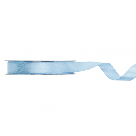 Wstążka satynowa - tasiemka satynowa jasnomglistoniebieska 12 mm - Party Deco