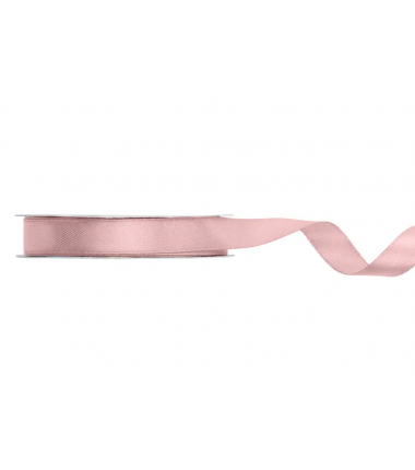 Wstążka satynowa - tasiemka satynowa jasny brudny róż 12 mm - Party Deco
