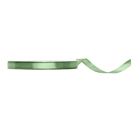 Wstążka satynowa - tasiemka satynowa szałwiowa 6 mm - Party Deco