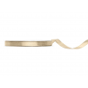 Wstążka satynowa - tasiemka satynowa zimny złoty 6 mm - Party Deco