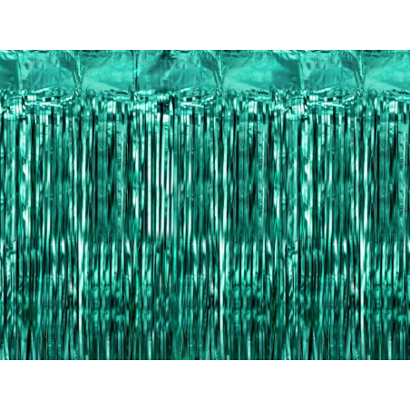 Kurtyna foliowa - butelkowa zieleń 100x200cm - Party Deco