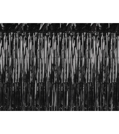 Kurtyna foliowa - czarna 100x200cm - 20 µm - Party Deco