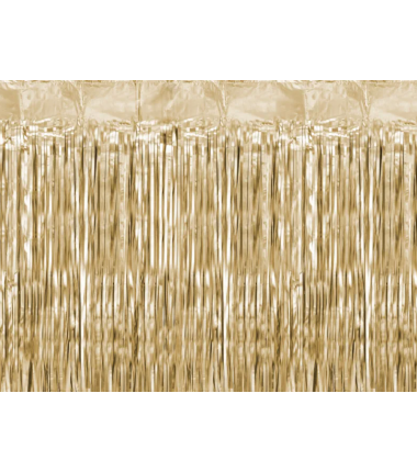 Kurtyna foliowa - elegancki złoty 100x200cm - Party Deco