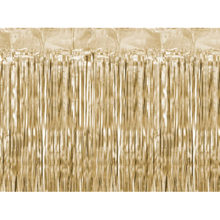 Kurtyna foliowa - elegancki złoty 100x200cm - Party Deco