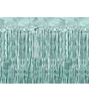 Kurtyna foliowa - niebieska 100x200cm - Party Deco