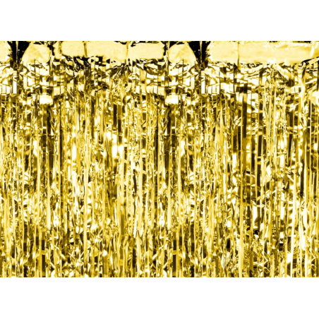 Kurtyna foliowa - złota 100x200cm - 20 µm - Party Deco