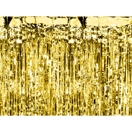 Kurtyna foliowa - złota 100x200cm 23 µm - Party Deco