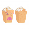 Pudełko na popcorn Kotki 8,5x15cm 6 sztuk