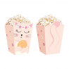 Pudełko na popcorn Kotki 8,5x15cm 6 sztuk