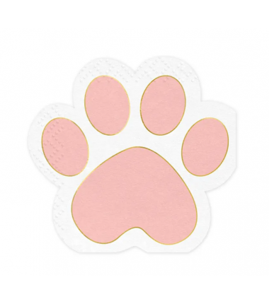 Serwetki Łapki Kotka 15,5 x 14,5 cm - 12 sztuk
