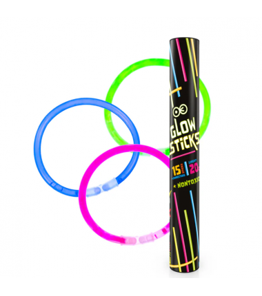 Bransoletki fluorescencyjne 15 szt.