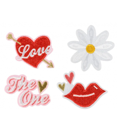 Naprasowanki Love - 4 sztuki