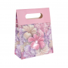 Torebka na prezenty Flora mała 12x20x6 cm - kwiaty pastelowe