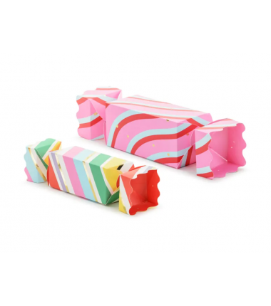 Pudełka na prezenty Cukierki 7x37 cm - 9x47 cm - Paski