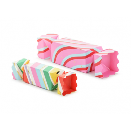 Pudełka na prezenty Cukierki 7x37 cm - 9x47 cm - Paski