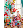 Stojący balon foliowy Mikołaj 63x106 cm