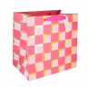 Torebka na prezenty z szerokim dnem Congratulations mała 16x16x16 - kwardaty