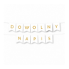 Zestaw balonów WALENTYNKI czerwony+złoty BANER dowolny napis