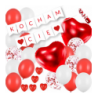 Zestaw KOCHAM CIĘ - 22 balony