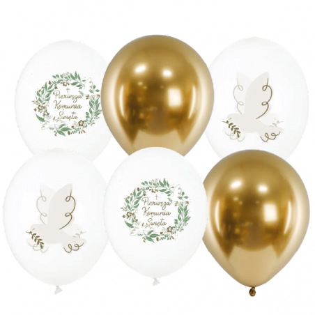 Zestaw balonów komunia - 6 sztuk