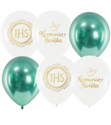 Zestaw balonów komunijnych