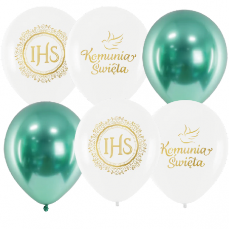 Zestaw balonów komunijnych