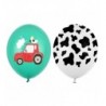 Balony nadruk farma - 6 sztuk