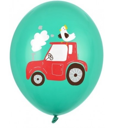 Balony nadruk farma - 6 sztuk