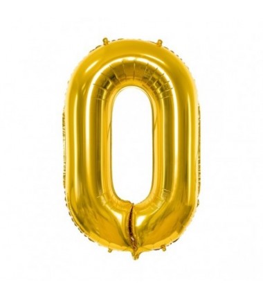 Balony foliowe Cyfra 20 - 86 cm - Złoty