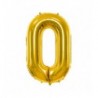 Balony foliowe Cyfra 40 - 86 cm - Złoty