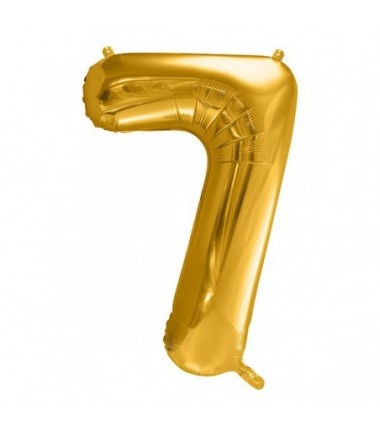 Balony foliowe Cyfra 70 - 86 cm - Złoty