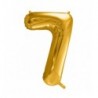 Balony foliowe Cyfra 70 - 86 cm - Złoty