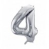 Balony foliowe Cyfra 40 - 86 cm - Srebrny