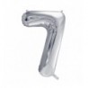 Balony foliowe Cyfra 70 - 86 cm - Srebrny