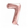 Balony foliowe Cyfra 70 - 86 cm - Różowe Złoto
