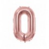 Balony foliowe Cyfra 70 - 86 cm - Różowe Złoto