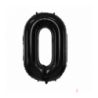 Balony foliowe Cyfra 80 - 86 cm - Czarny