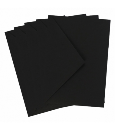 Koperty Małe C6 Czarne - 5 sztuk